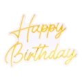 Atmosphera - LED neónová nástenná dekorácia HAPPY BIRTHDAY LED/5V