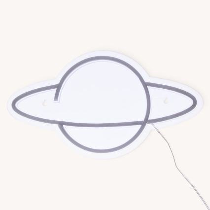 Atmosphera - LED neónová nástenná dekorácia PLANET LED/5V