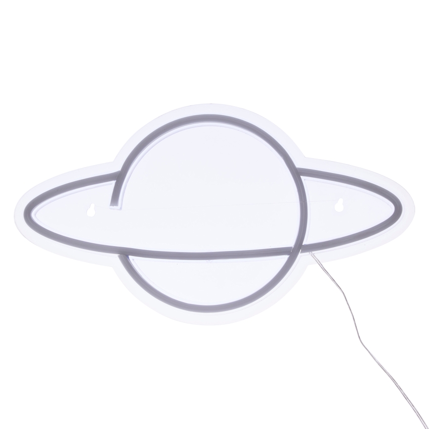 Atmosphera - LED neónová nástenná dekorácia PLANET LED/5V