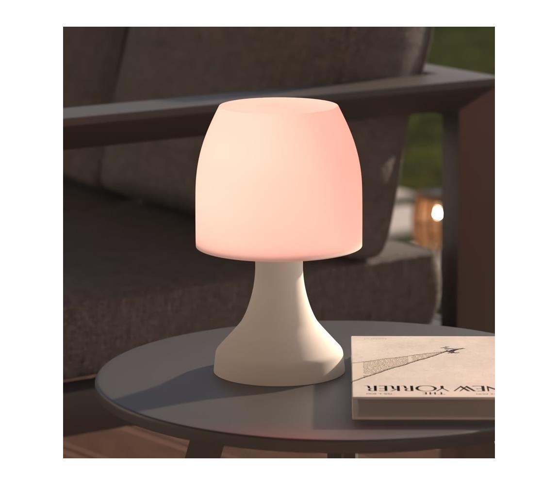 Atmosphera Atmosphera - LED RGB Vonkajšia stolná lampa DOKK LED/3xAAA 27,5 cm IP44