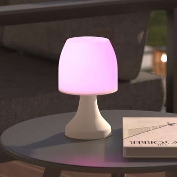 Atmosphera - LED RGB Vonkajšia stolová lampa DOKK LED/3xAAA 19,5 cm IP44