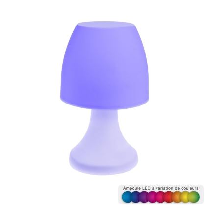 Atmosphera - LED RGB Vonkajšia stolová lampa DOKK LED/3xAAA 19,5 cm IP44