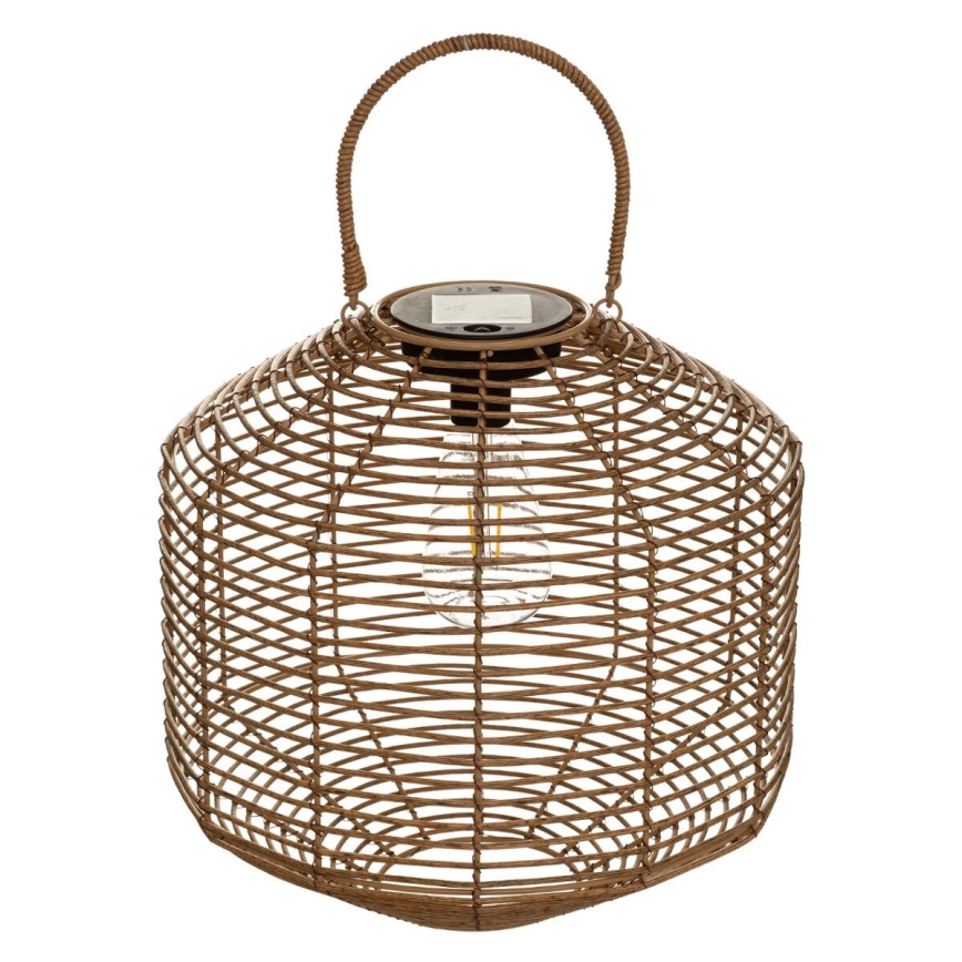 Atmosphera - LED Solárna lampa CUBA LED/1,2V IP44 ratan