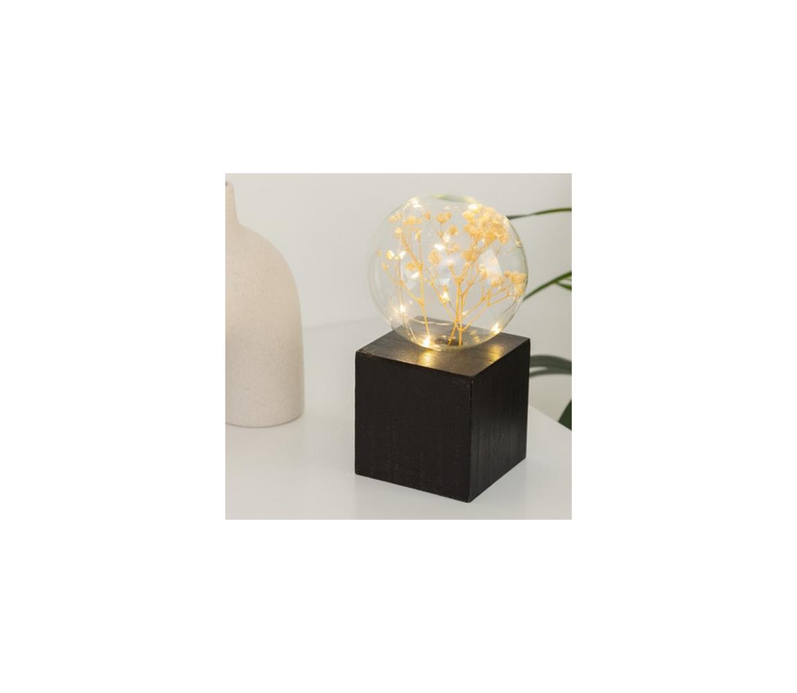 Atmosphera - LED stolová lampa MICRO LED/2xAAA antracitová 8590828169024