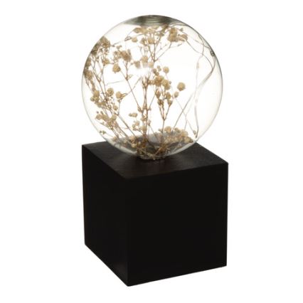 Atmosphera - LED stolová lampa MICRO LED/2xAAA antracitová