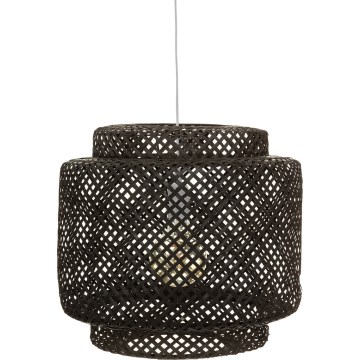 Atmosphera - Luster na lanku LIBY 1xE27/40W/230V bambus/čierna