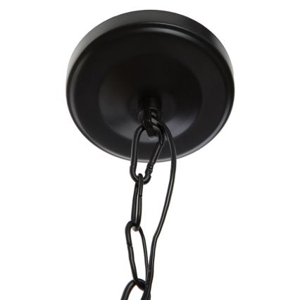 Atmosphera - Luster na reťazi BASALT 1xE27/25W/230V čierna