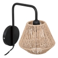 Atmosphera - Nástenná lampa JILY 1xE27/40W/230V juta