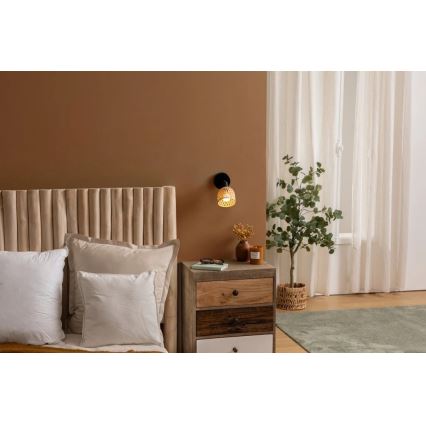 Atmosphera - Nástenné bodové svietidlo LIO 1xE14/25W/230V bambus