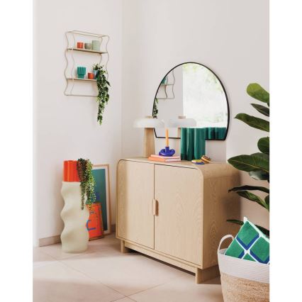 Atmosphera - Nástenné zrkadlo ALICE 65x90 cm čierna