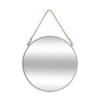Atmosphera - Nástenné zrkadlo EDEN pr. 38 cm strieborná
