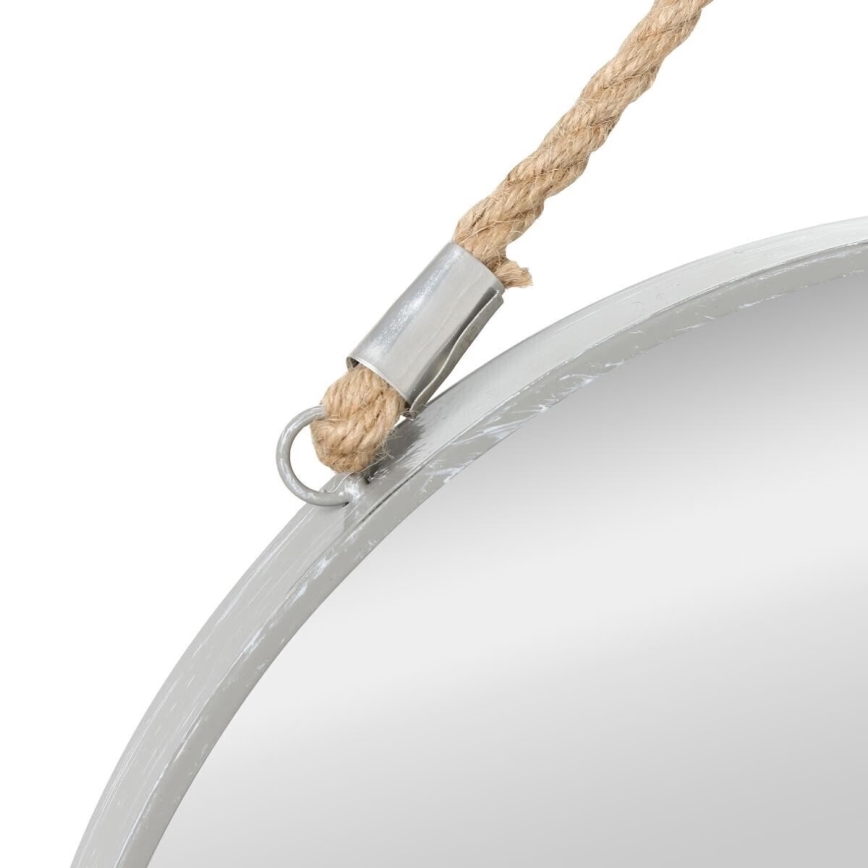 Atmosphera - Nástenné zrkadlo EDEN pr. 38 cm strieborná