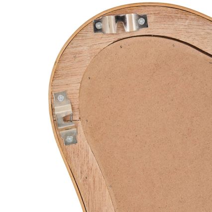 Atmosphera - Nástenné zrkadlo MAGGIE 100x70 cm s ratanovým rámom