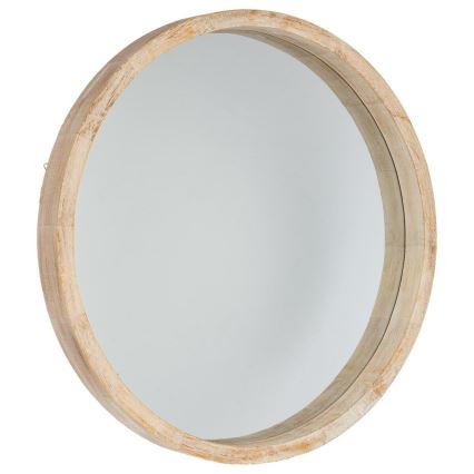Atmosphera - Nástenné zrkadlo OLAV pr. 52 cm paulovnia