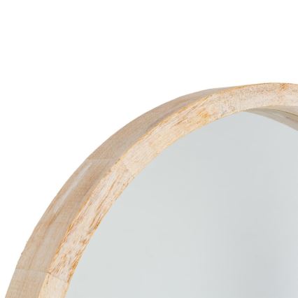 Atmosphera - Nástenné zrkadlo OLAV pr. 52 cm paulovnia