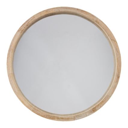 Atmosphera - Nástenné zrkadlo OLAV pr. 52 cm paulovnia