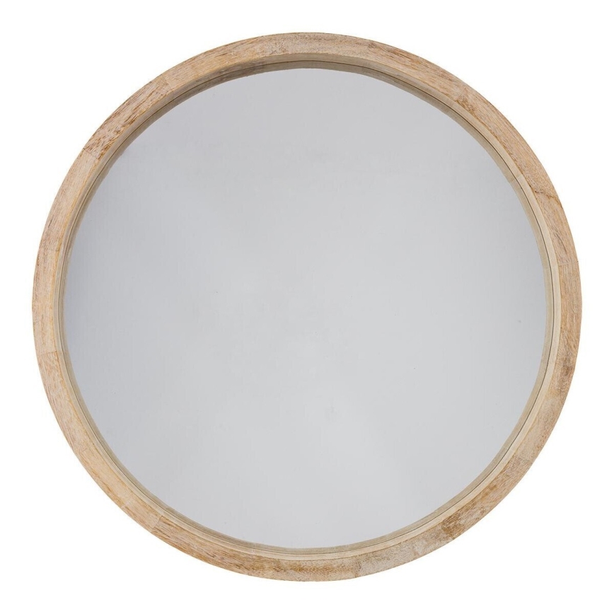 Atmosphera - Nástenné zrkadlo OLAV pr. 52 cm paulovnia