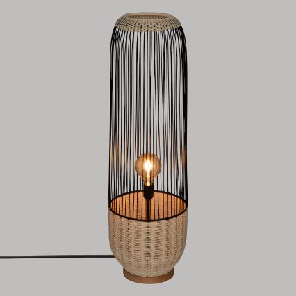 Atmosphera - Stojacia lampa ANEA 1xE27/40W/230V ratan/buk