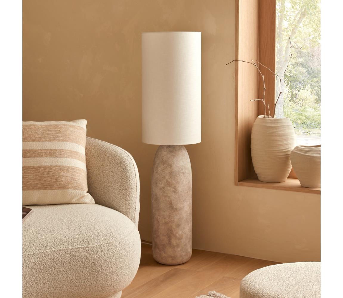 Atmosphera - Stojacia lampa KEYAH 1xE27/40W/230V 111 cm sivá 210322