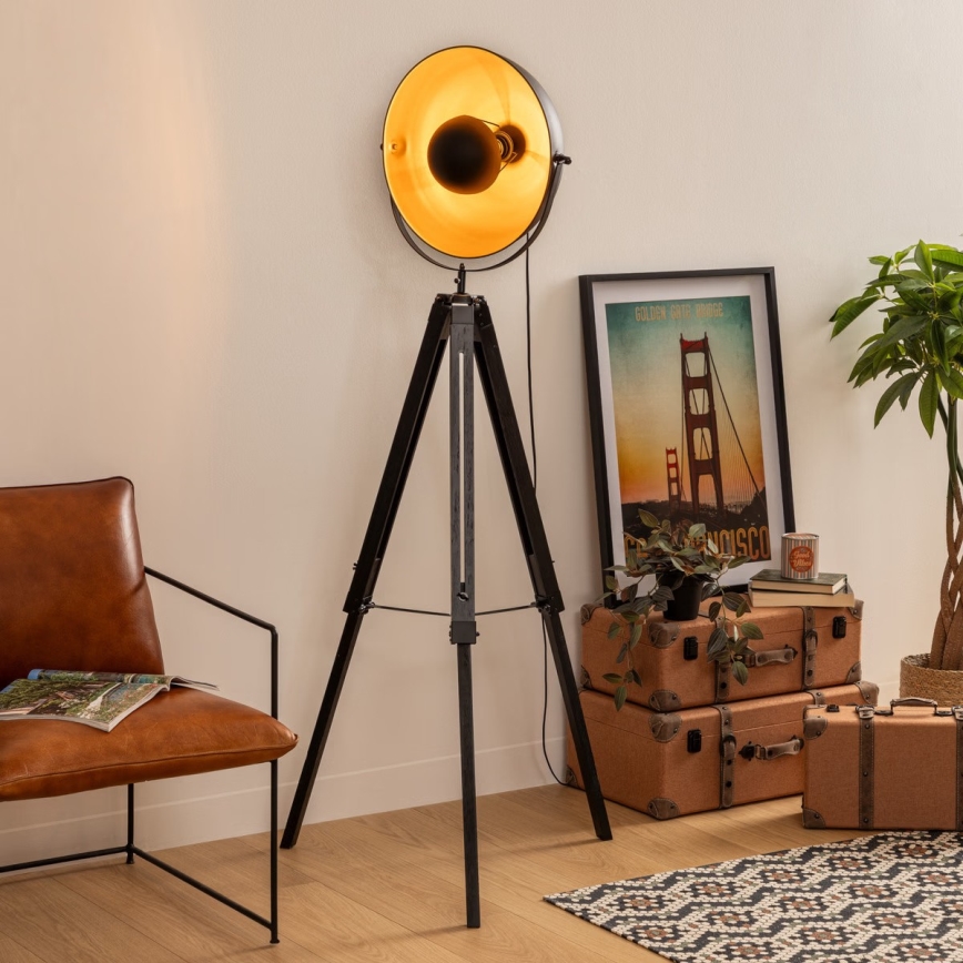 Atmosphera - Stojacia lampa LAHTI 1xE27/25W/230V paulovnia