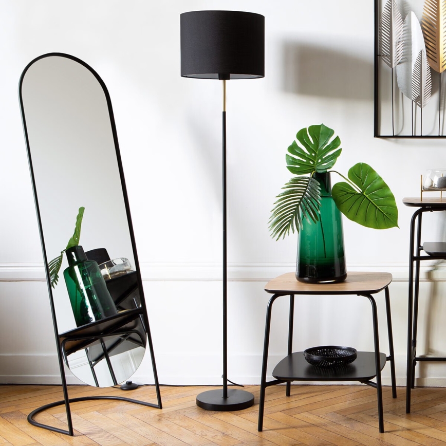Atmosphera - Stojacie zrkadlo JEF 136x39,5 cm čierne