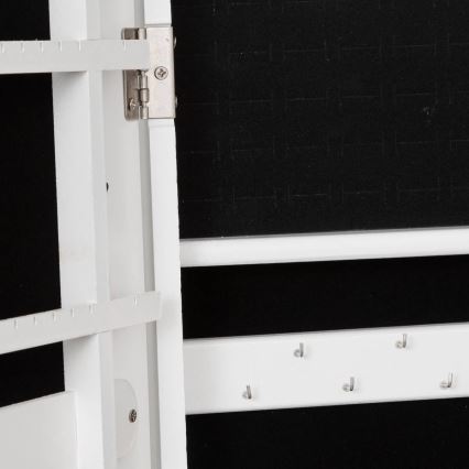 Atmosphera - Stojacie zrkadlo so šperkovnicou KRISTIN 146,8x37 cm biele