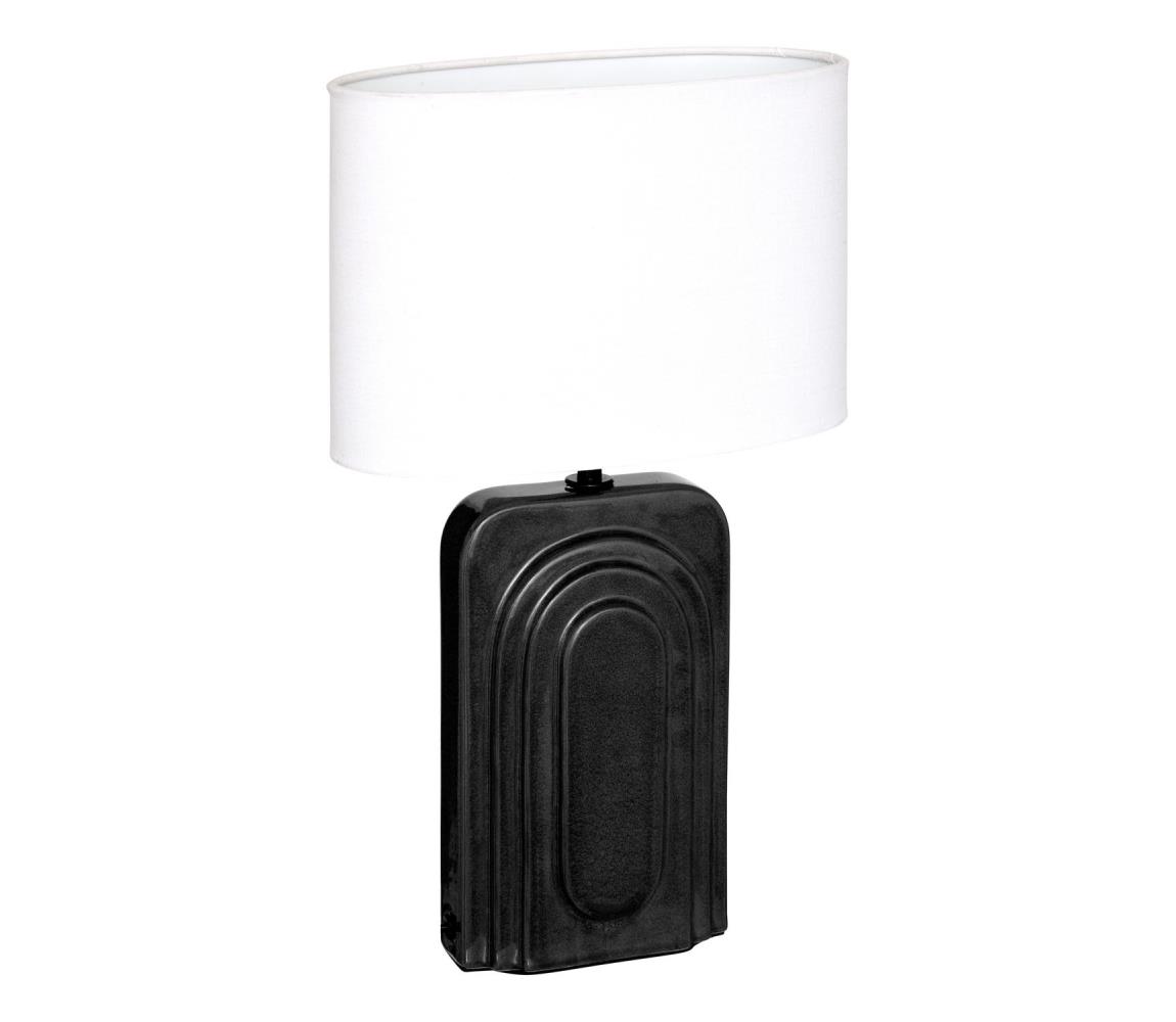 Atmosphera - Stolná lampa MONIA 1xE14/60W/230V čierna/biela 210397