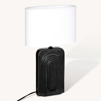 Atmosphera - Stolná lampa MONIA 1xE14/60W/230V čierna/biela