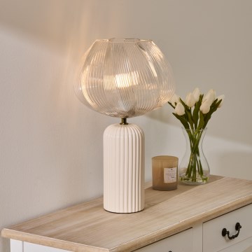 Atmosphera - Stolná lampa PHYLAS 1xE14/40W/230V béžová