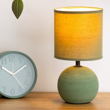 Atmosphera - Stolná lampa TIMÉO 1xE14/60W/230V khaki
