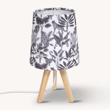 Atmosphera - Stolová lampa JUNGLE 1xE14/25W/230V borovica