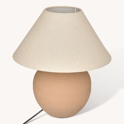 Atmosphera - Stolová lampa SEIYA 1xE27/60W/230V hnedá/béžová