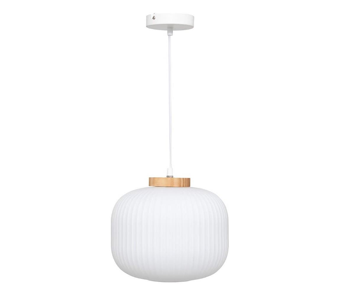 Atmosphera - Závesný luster na lanku TRAVIS 1xE27/25W/230V borovica 202693