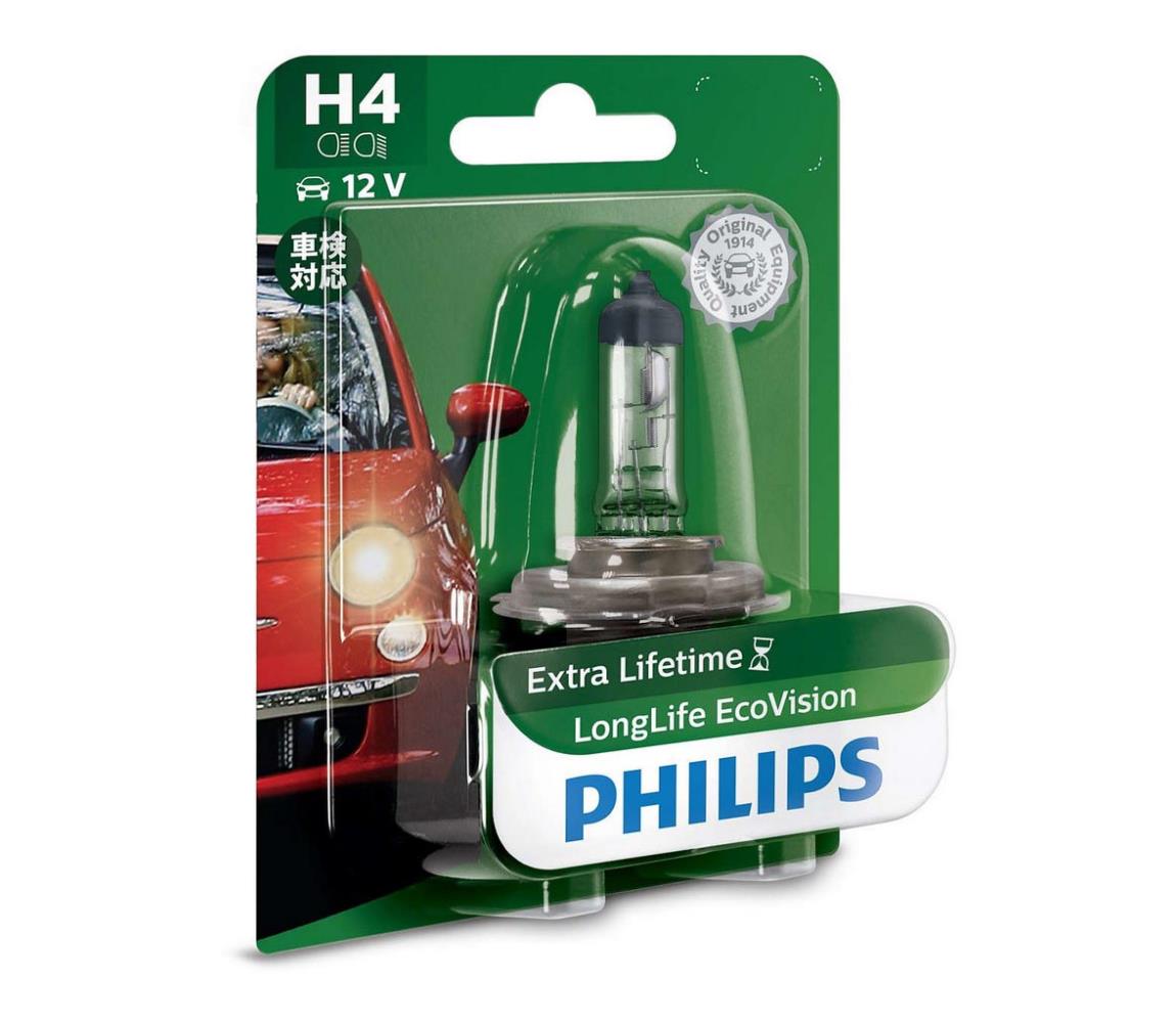 Philips Autožiarovka Philips ECO VISION 12342LLECOB1 H4 P43t-38/55W/12V 3100K