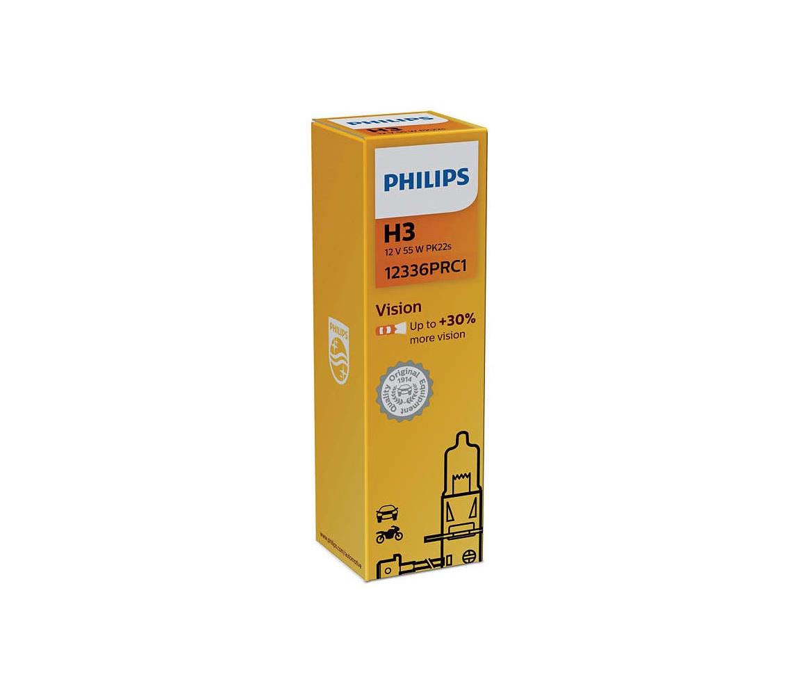 Philips Autožiarovka Philips VISION 12336PRC1 H3 PK22s/55W/12V 3200K