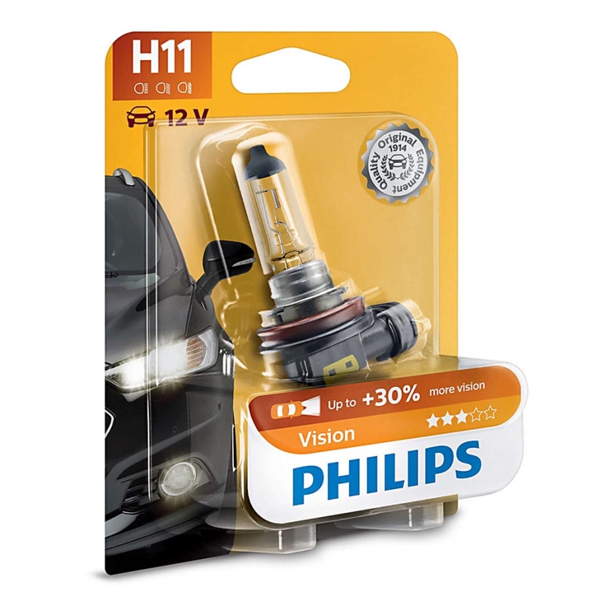 Autožiarovka Philips VISION 12362PRB1 H11 PGJ19-2/55W/12V 3200K