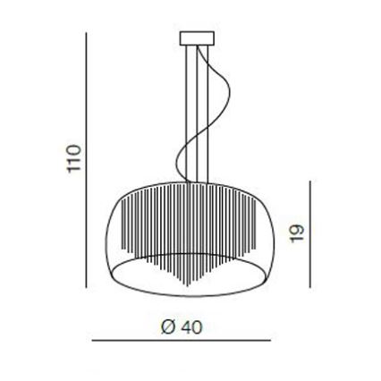 Azzardo AZ0999 - Luster na lanku REGO 5xG9/40W/230V