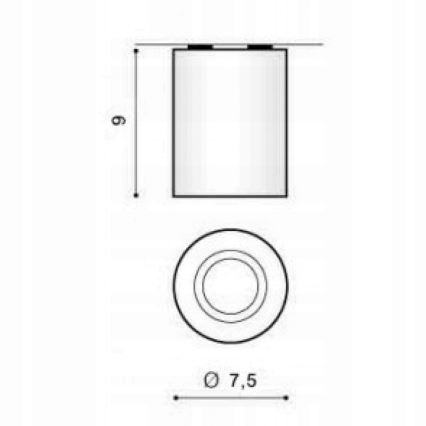 Azzardo AZ1054 - Stropné svietidlo BORIS 1xGU10/50W/230V