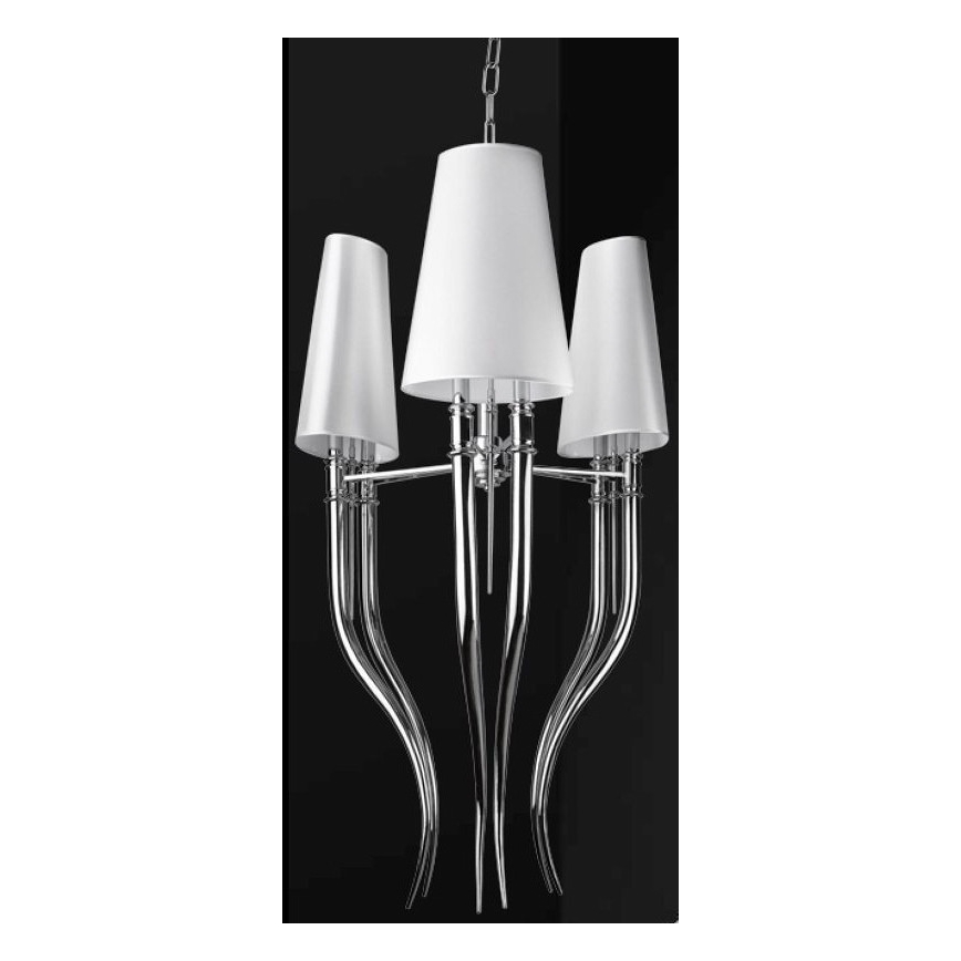Azzardo AZ1232 - Luster na reťazi DIABLO 6xE14/11W/230V biela