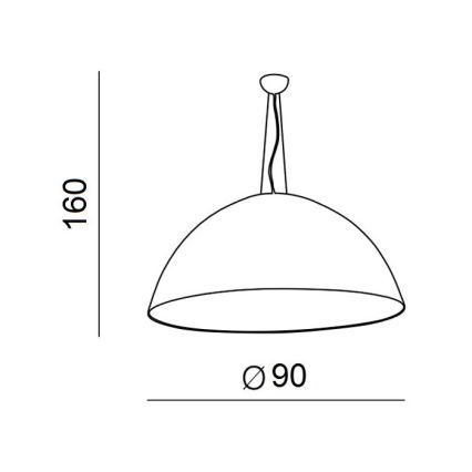 Azzardo AZ1402 - Luster na lanku MAGMA 4xE27/60W/230V