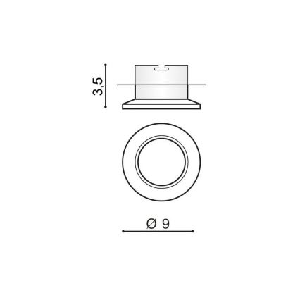 Azzardo AZ1482 - Podhľadové svietidlo ADAMO 1xGU10/50W/230V