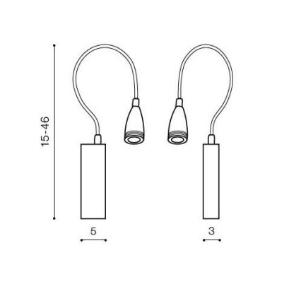 Azzardo AZ1547 - LED Kúpeľňové nástenné bodové svietidlo VERONICA 1xLED/3W/230V