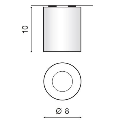 Azzardo AZ2558 - Vonkajšie stropné svietidlo ARO 1xGU10/50W/230V IP54