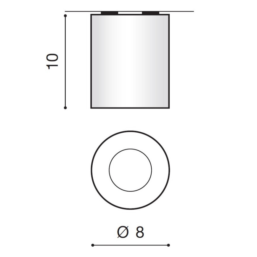 Azzardo AZ2558 - Vonkajšie stropné svietidlo ARO 1xGU10/50W/230V IP54