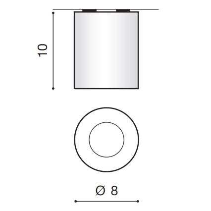 Azzardo AZ2559 - Vonkajšie stropné svietidlo ARO 1xGU10/50W/230V IP54