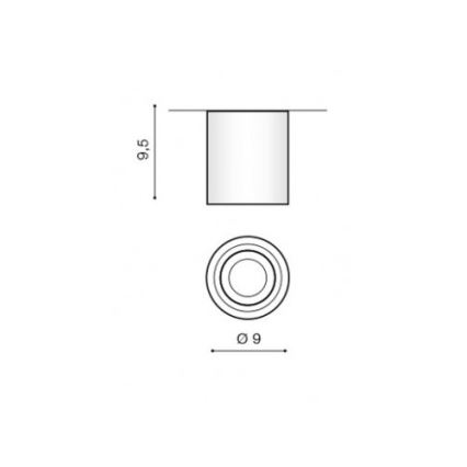 Azzardo AZ2690 - Kúpeľňové stropné svietidlo BRANT 1xGU10/50W/230V IP44