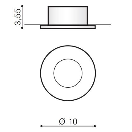 Azzardo AZ2692 - Vonkajšie zápustné svietidlo OSCAR 1XGU5,3/50W/230V IP44