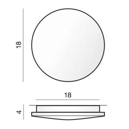 Azzardo AZ2715 - LED Stropné svietidlo ANCONA 1xLED/12W/230V