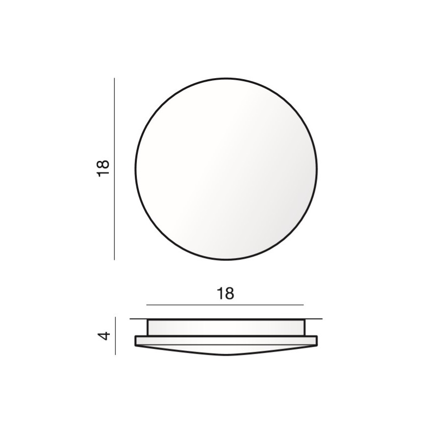 Azzardo AZ2715 - LED Stropné svietidlo ANCONA 1xLED/12W/230V