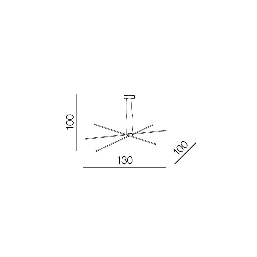Azzardo AZ3135 - LED Luster na lanku JAX LED/33W/230V
